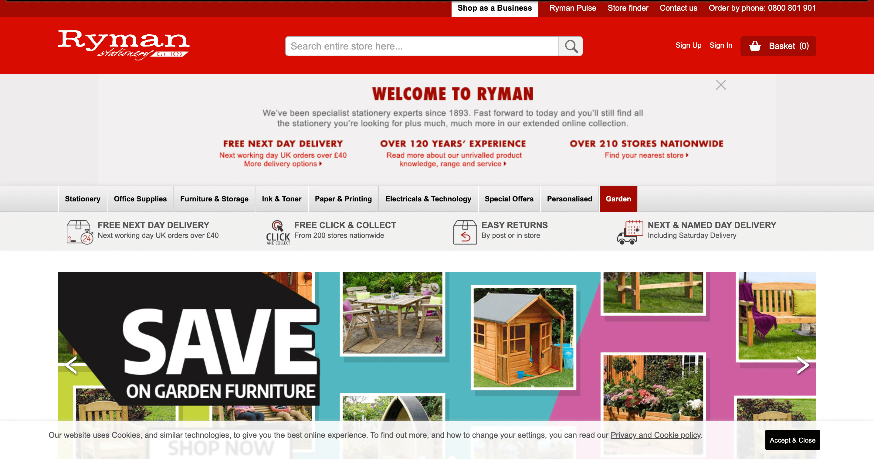 screenshot of ryman website 2018